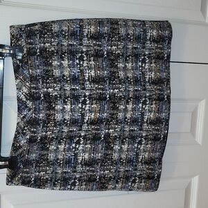 J Crew mini metallic tweed skirt